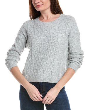 Cece Cable Stitch Jumper - Grey