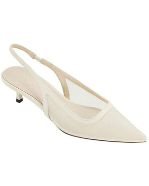 Yosi Samra Dellilah Leather Heel - White