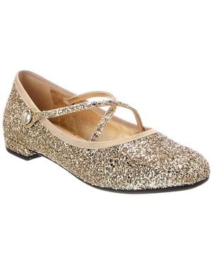 Miu Miu Leather Ballet Flat - White