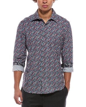 Robert Graham Shipton Knit Shirt - Blue