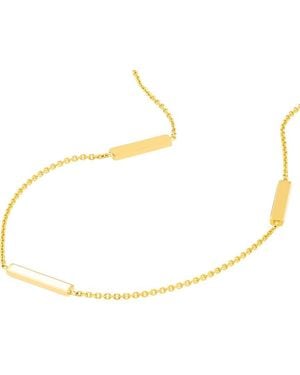 HAWLEY ST 14K Enamel Anklet - White