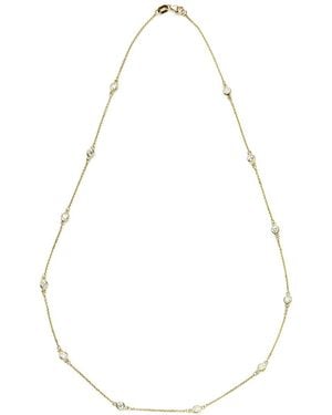 Suzy Levian 14k 1.80 Ct. Tw. Diamond Station Necklace - White