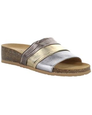 Bos. & Co. Bos. & Co. Libby Metallic Leather Sandal - Brown