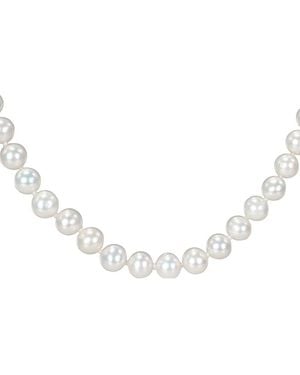 Pearls 7-7.5Mm Pearl Necklace - Metallic