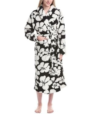 Sanctuary Shawl Collar Sherpa Robe - White