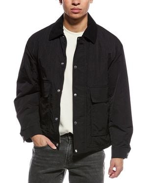 Theory Utility Blouson Tumbled Jacket - Black