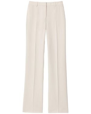 Lafayette 148 New York Plus Gates Full Leg Pant - White