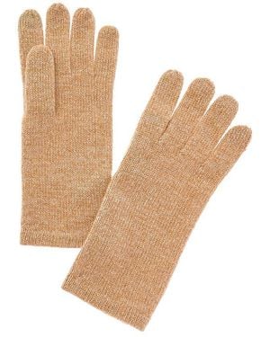Amicale Cashmere Mouline Cashmere Texting Gloves - Natural