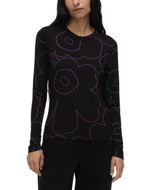 Marimekko Vieda Piirto Unikko Jersey Shirt - Black