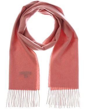 Amicale Cashmere Solid Cashmere Scarf - Red
