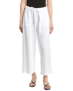 Eileen Fisher Wide Cropped Pant - White