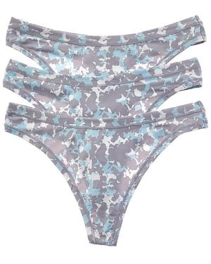 B.tempt'd Set Of 3 Future Foundation Thong - Blue