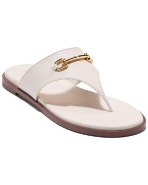 Cole Haan Flynn Leather Thong Sandal - White