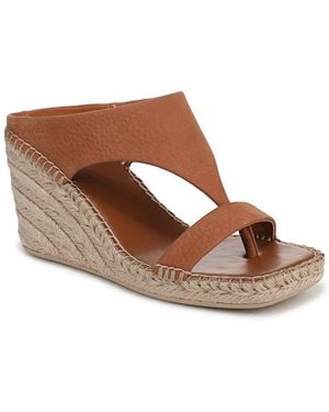 Franco Sarto L-Farren Leather Espadrille - Brown