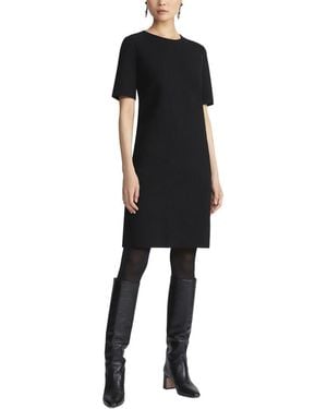 Lafayette 148 New York Short Sleeve Knit Dress - Black