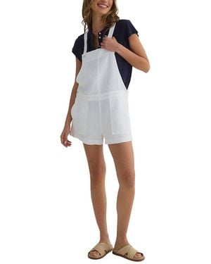 Bella Dahl Button Side Linen Shortall - White