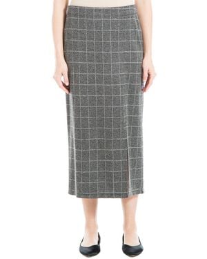 Max Studio Windowpane Pencil Skirt - Grey