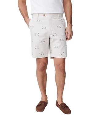 J.McLaughlin Golf Skull Oliver Short - White