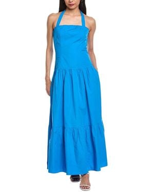 Garrie B Halter Maxi Dress - Blue