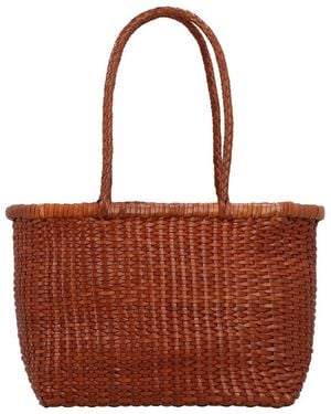 Dragon Diffusion B Weave Small Leather Shoulder Bag - Red