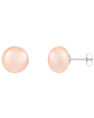 Splendid 14K 10Mm Pearl Earrings - Pink