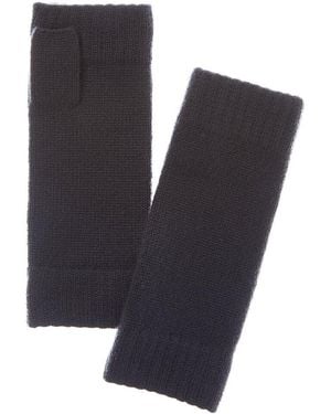N.Peal Cashmere Cashmere Fingerless Gloves - Blue