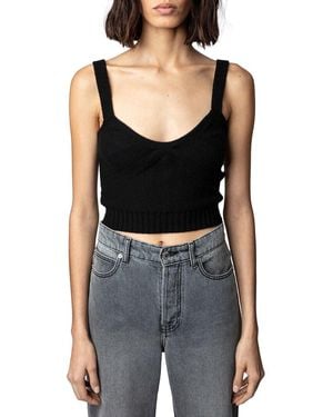 Zadig & Voltaire Wool & Cashmere Bettina Top - Black
