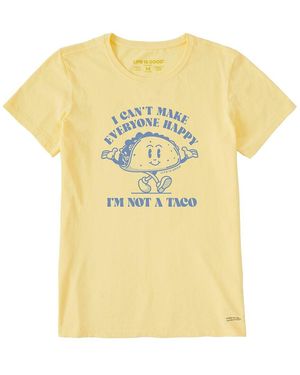 Life Is Good. Crusher T-Shirt - Yellow
