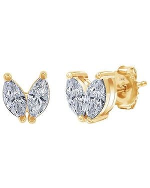Meira T 14K 0.43 Ct. Tw. Lab-Grown Diamond Earrings - White