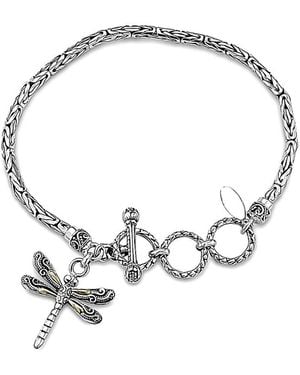 Samuel B. 18k & Silver Dragonfly Bracelet - White