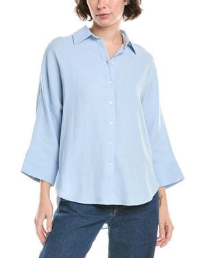 Madewell Double-Gauze Oversized Shirt - Blue