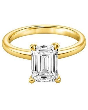 Lab Grown Diamonds 14K.00 Ct. Tw. Lab Grown Diamond Solitaire Ring - Metallic