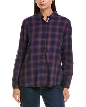 Johnny Was Contrast Shirt - Blue