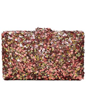 Simitri Hand-Embroidered Sequin Box Clutch - Multicolour