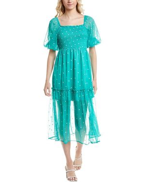 Marion Midi Dress - Blue