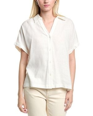 Jones New York Linen-Blend Shirt - White