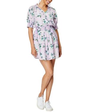 Roberta Roller Rabbit Twilight Dahlia Fiorella Silk-Blend Dress - Blue