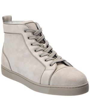 Christian Louboutin Louis Orlato Suede Trainer - Grey