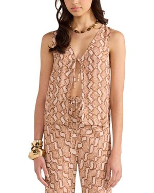 MINKPINK Koa Tie Top - Brown