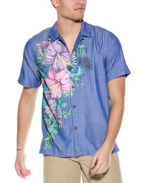 Tommy Bahama Mojito Bay Flora Cres Camp Shirt - Blue