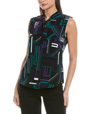 KARL LAGERFELD Printed Top - Blue