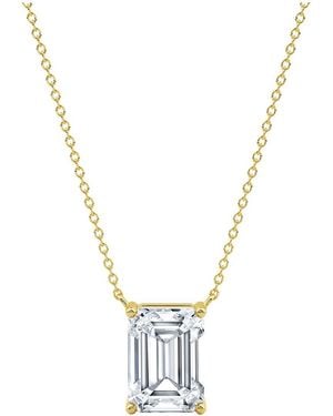 Lab Grown Diamonds 14K 5.00 Ct. Tw. Lab-Grown Diamond Necklace - Metallic