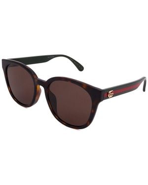 Gucci 56Mm Sunglasses - Brown