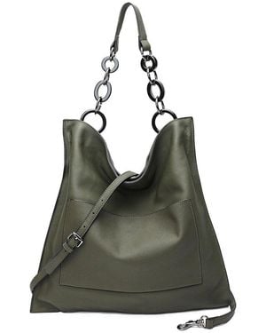 Tiffany & Fred Paris Leather Tote - Green