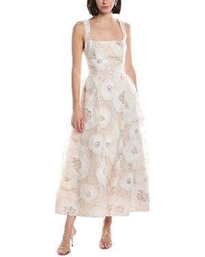 MILLY Arianna Midi Dress - White