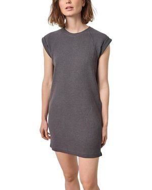 Lilla P Saddle Sleeve Shift Dress - Grey