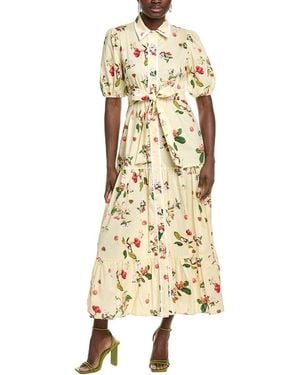Maison Tara Stretch Poplin Dress - Metallic