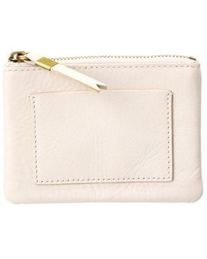 Madewell The Small Travel Zip Leather Pouch - Natural