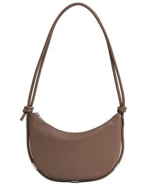 Reiss Harriet Leather Shoulder Bag - Brown