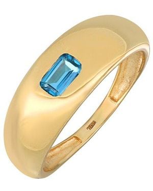 Bony Levy 14K Color 14K 0.40 Ct. Tw. 1 London Topaz Ring - Metallic